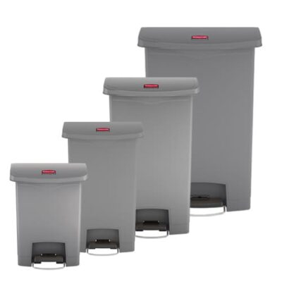 Collecteurs Poubelles à Pédale Slim Jim Couleur Gris RUBBERMAID