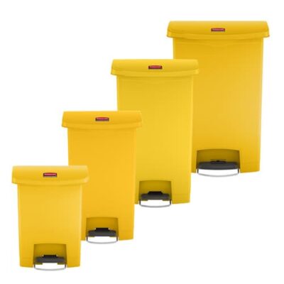 Collecteurs Poubelles à Pédale Slim Jim Couleur Jaune RUBBERMAID